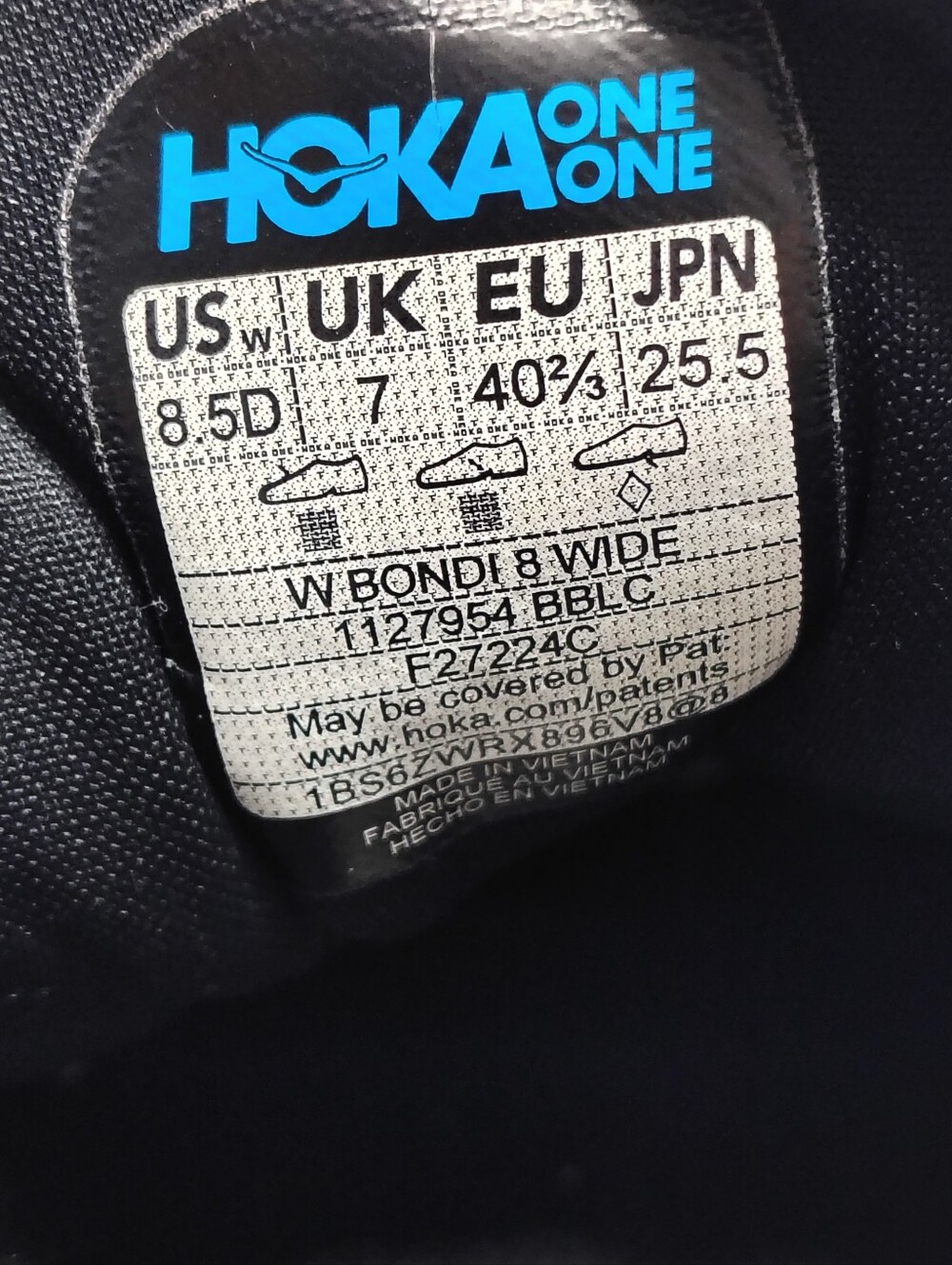 Hoka One One Bondi 8, Women # 8.5 Running Shoes - Picture 6 of 11